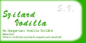 szilard vodilla business card